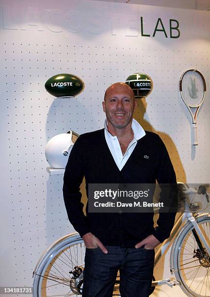Christophe Pillet visits the Lacoste Lounge during the ATP World Finals sponsored by Lacoste at O2 Arena on November 27, 2011 in London, England.