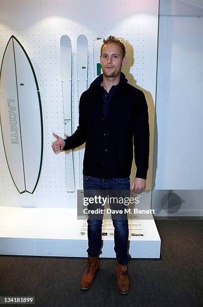 Jack Fox visits the Lacoste Lounge during the ATP World Finals sponsored by Lacoste at O2 Arena on November 27, 2011 in London, England.