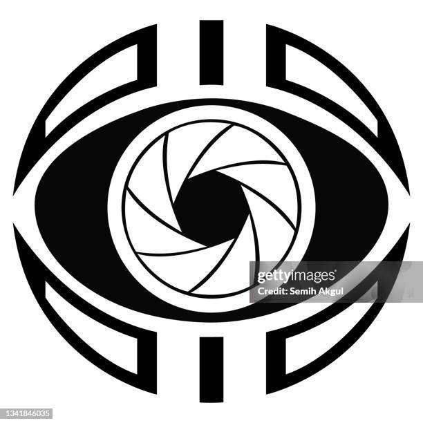 75 Camera Shutter Logo High Res Illustrations - Getty Images