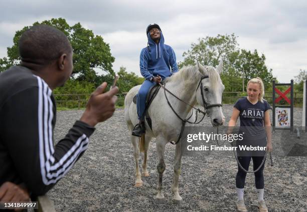 Participants take part in Key4Life’s rehabilitation programme which includes work with horses at the residential retreat centre, on September 22,...