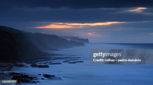 cabo da roca - rolhas stockfoto's en -beelden