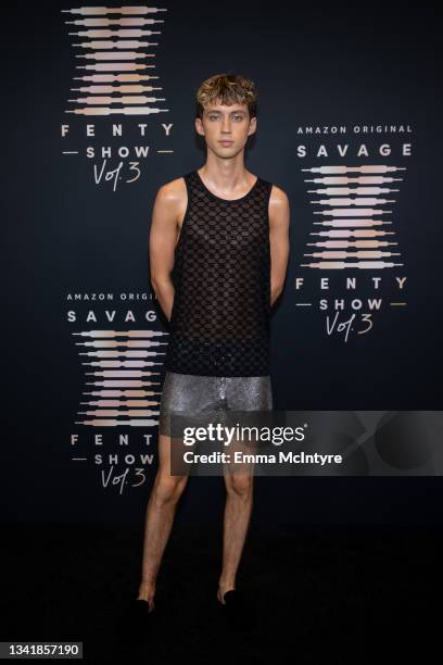 In this image released on September 22, Troye Sivan attends Rihanna's Savage X Fenty Show Vol. 3 presented by Amazon Prime Video at The Westin...