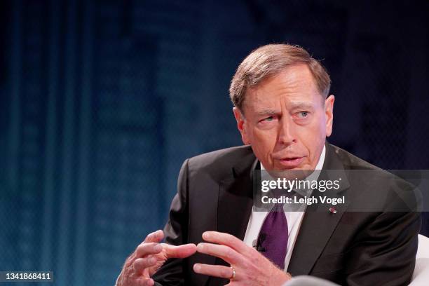 David Petraeus, Chairman, KKR Global Institute speaks onstage during the 2021 Concordia Annual Summit - Day 3 at Sheraton New York on September 22,...