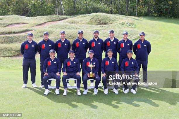 Patrick Cantlay of team United States, Bryson DeChambeau of team United States, Harris English of team United States, Tony Finau of team United...