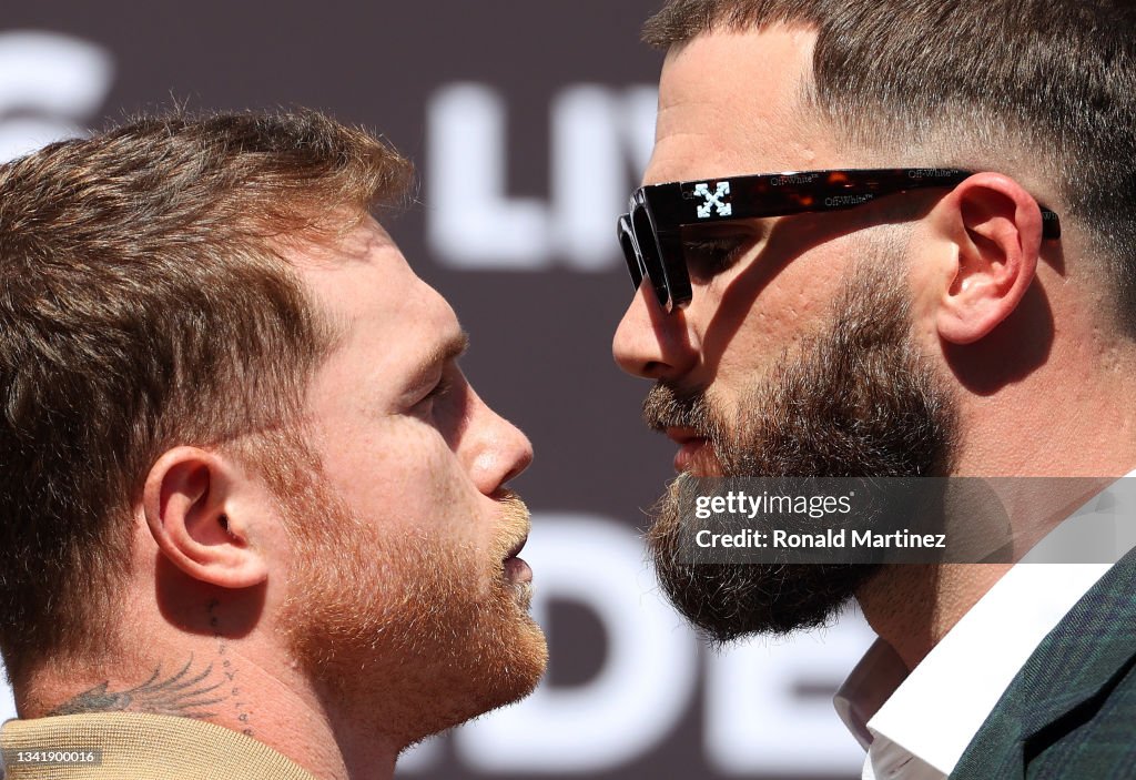 Canelo Alvarez v Caleb Plant - Press Conference