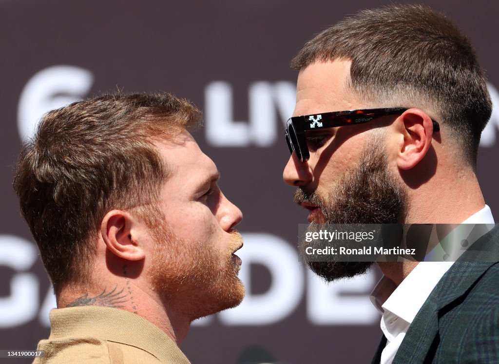 Canelo Alvarez v Caleb Plant - Press Conference