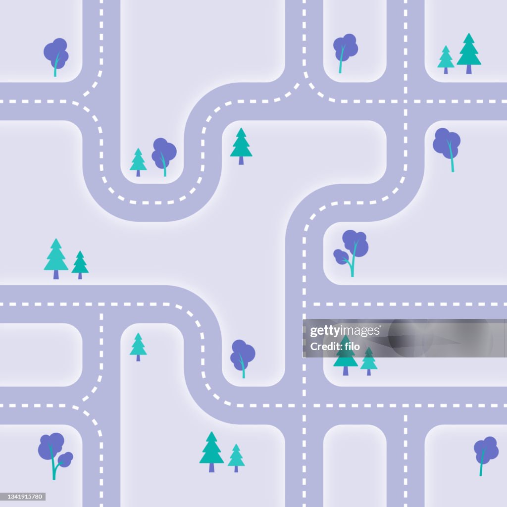 Road Network Background Seamless Road Network Background High-Res Vector Graphic - Getty Images