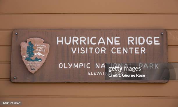 The entrance to the Hurricane Ridge Visitor Center, a popular destination overlooking the entire Olympic Mountain Range, on September 16 near Port...