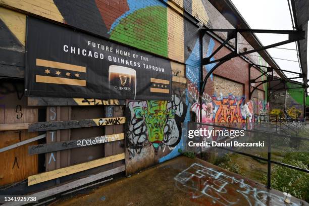 An outside view as Guinness announces the future home of the Chicago Guinness Taproom on September 22, 2021 in Chicago, Illinois.