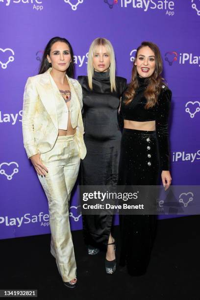 Georgia Di Mattos, Lottie Moss and Bianca Dunne celebrate the launch of the sexual wellness brand iPlaySafe App at a VIP party at The Mandrake Hotel...
