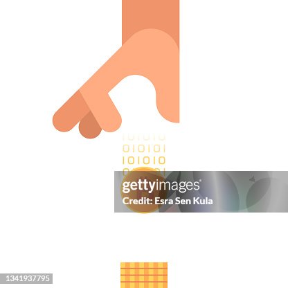 Save Bitcoin Modern Flat Illustration Save Bitcoin Modern Flat Illustration