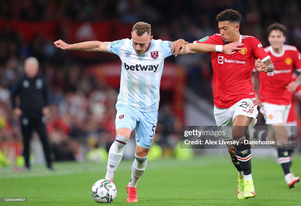 Manchester United v West Ham United - Carabao Cup Third Round