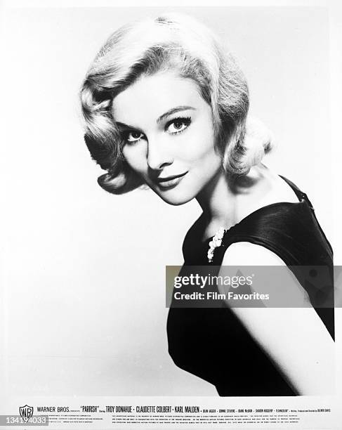 Diane McBain publicity portrait for the film 'Parrish', 1961.