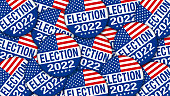2022 Election campaign buttons - Illustration