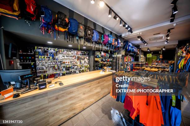 outdoor shop - sports equipment store stock pictures, royalty-free photos & images