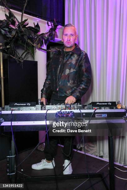 Fat Tony celebrates the launch of the sexual wellness brand iPlaySafe App at a VIP party at The Mandrake Hotel on September 22, 2021 in London,...