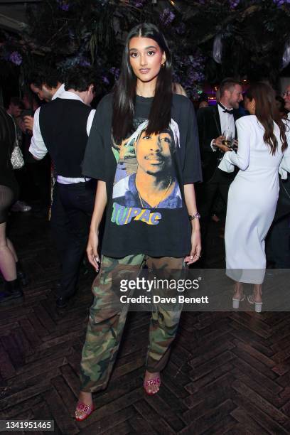 Neelam Gill celebrates the launch of the sexual wellness brand iPlaySafe App at a VIP party at The Mandrake Hotel on September 22, 2021 in London,...