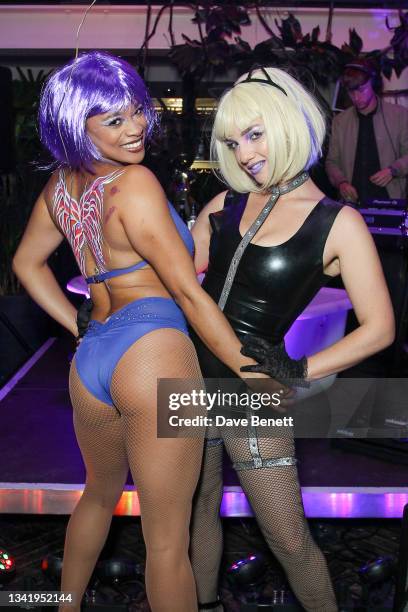 Atmosphere at the launch of the sexual wellness brand iPlaySafe App at a VIP party at The Mandrake Hotel on September 22, 2021 in London, England.