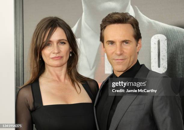 Emily Mortimer and Alessandro Nivola attend the "The Many Saints Of Newark" Tribeca Fall Preview at Beacon Theatre on September 22, 2021 in New York...