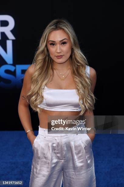 Lauren Riihimaki attends the "Dear Evan Hansen" premiere at Walt Disney Concert Hall on September 22, 2021 in Los Angeles, California.