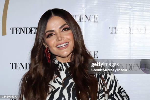 Marisol González poses for photos during the red carpet of Launch of the Colombian Pop-Singer 'Val Music' at Las Tertulias on September 22, 2021 in...