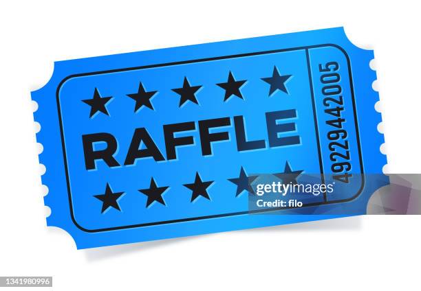 bildbanksillustrationer, clip art samt tecknat material och ikoner med raffle ticket - lotteribiljett