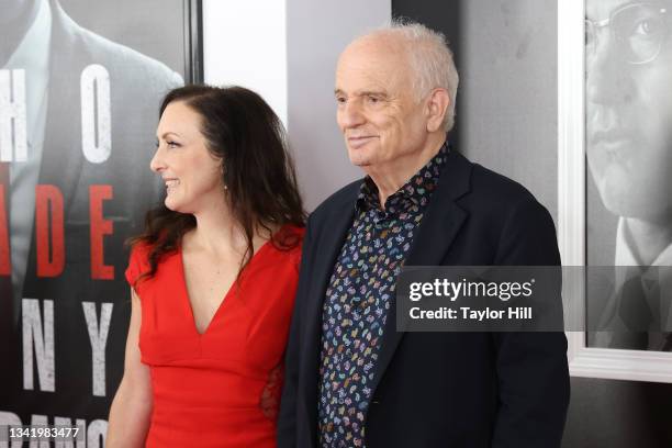 Michele DeCesare and David Chase attend the premiere of "The Many Saints of Newark" at Beacon Theatre on September 22, 2021 in New York City.