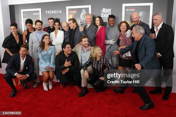 Cast and team attend the premiere of "The Many Saints of Newark" at Beacon Theatre on September 22, 2021 in New York City.