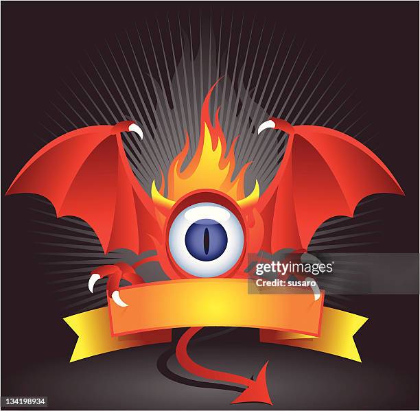 evil eye sign - devil icon stock illustrations