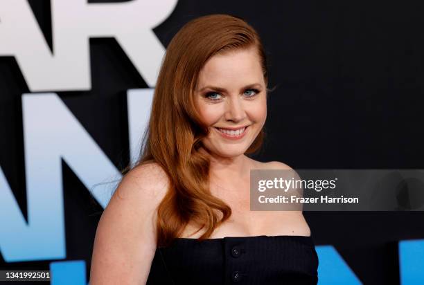 Amy Adams attends the "Dear Evan Hansen" Los Angeles Premiere at Walt Disney Concert Hall on September 22, 2021 in Los Angeles, California.