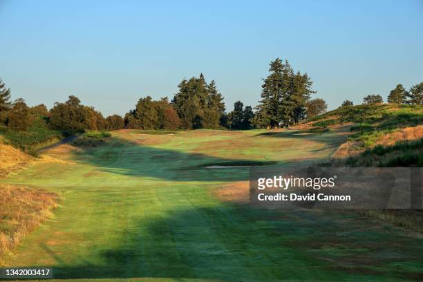 View of the par 4, fourth hole on the Kings Course at Gleneagles on September 01, 2021 in Auchterarder, Scotland.