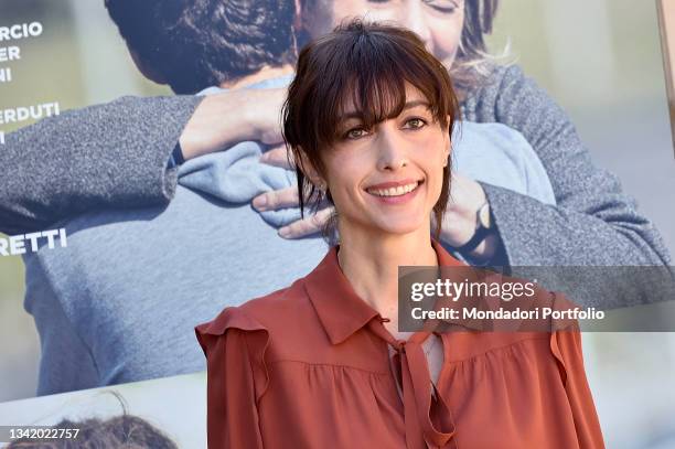 The Italian actress Elena Lietti during the photocall of the film Tre Piani. Rome , September 22th, 2021