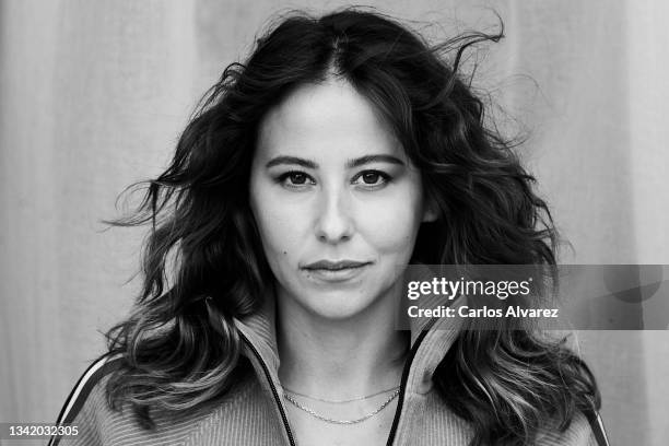 Spanish actress Irene Escolar poses at Maria Cristina Hotel during 69th San Sebastian Film Festival on September 21, 2021 in San Sebastian, Spain.