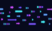 Glowing Arrow Video Game Background