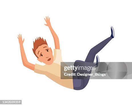Falling Men Graphics Falling Man Falling Down People Accident Young Men Dangerous Accident ...
