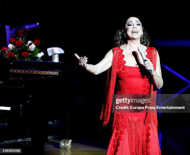 Isabel Pantoja performs in concert on November 26, 2011 in Las Palmas, Spain.