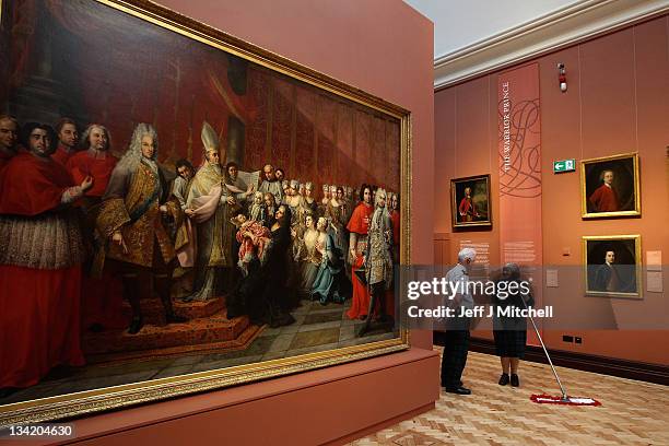 William Newell and Heather Bundy, chat in the Jacobite Room at the Scottish National Portrait Gallery, following a £17.6million restoration project...