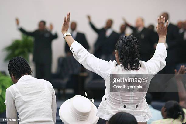 revival - african american church stock-fotos und bilder