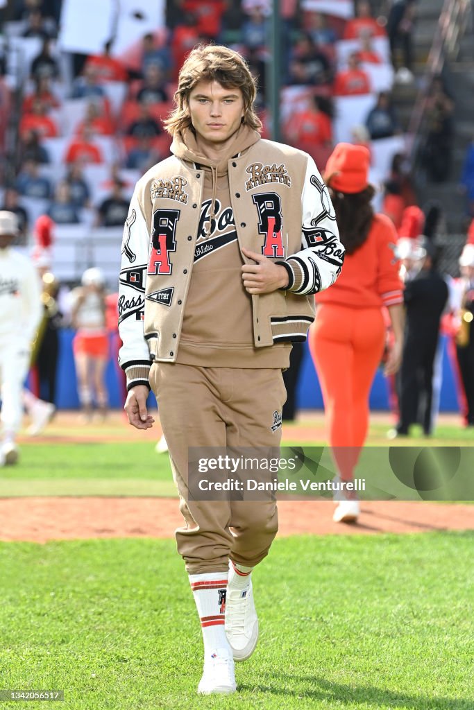 Jordan Barrett Walks The Runway At The Boss Fashion Show During The jordan-barrett-walks-the-runway-at-the-boss-fashion-show-during-the