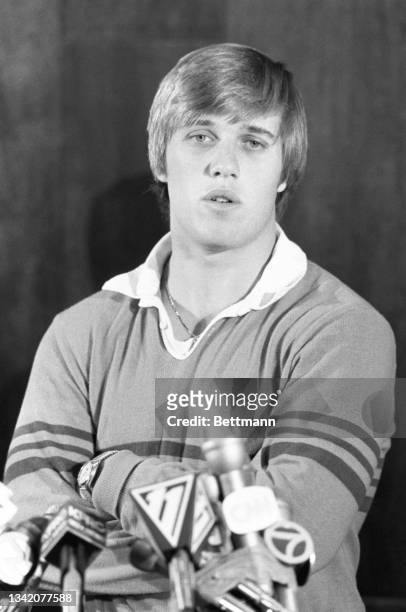 John Elway, Stanford's All America quarterback and the first player picked in the National Football League draft, told a news conference he has...