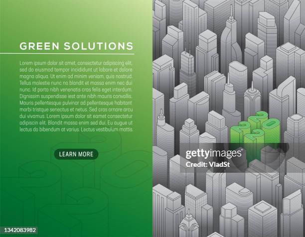 2022 smart city isometric green building materials construction skyscrapers urban city - dubai skyline stock illustrations