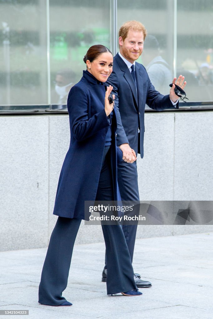 The Duke And Duchess Of Sussex Visit One World Observatory With NYC Mayor Bill De Blasio