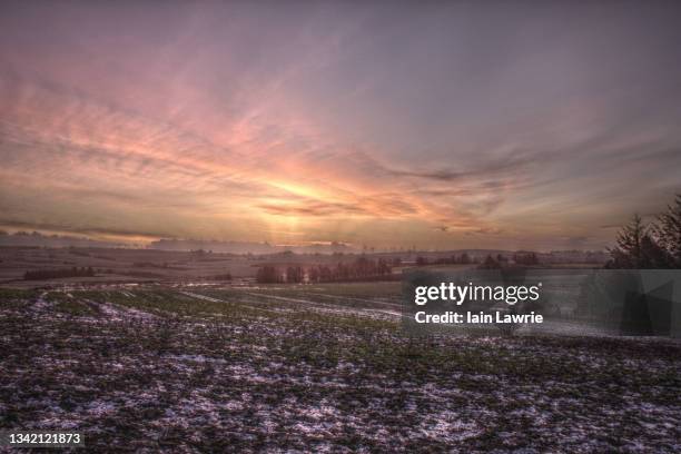 auchnagatt sunrise - aberdeenshire bildbanksfoton och bilder