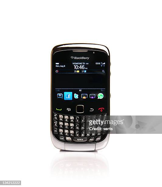blackberry curve 3g 9300 - bramen stockfoto's en -beelden