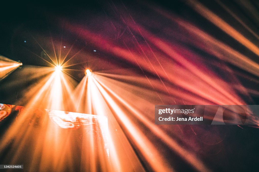 Concert lights, music festival lights, stage lights background