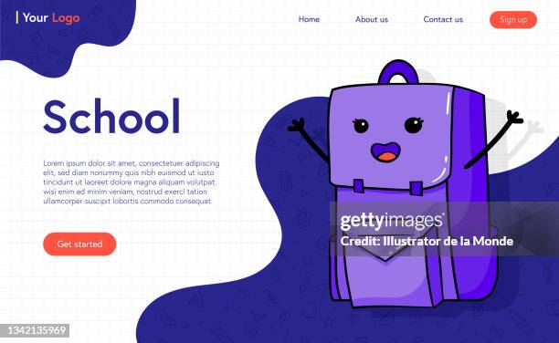 school illustration - empty primary school classroom stock illustrations