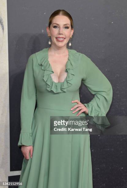 Katherine Ryan attends the "The Last Duel" UK Premiere at Odeon Luxe Leicester Square on September 23, 2021 in London, England.