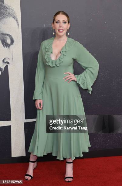 Katherine Ryan attends the "The Last Duel" UK Premiere at Odeon Luxe Leicester Square on September 23, 2021 in London, England.