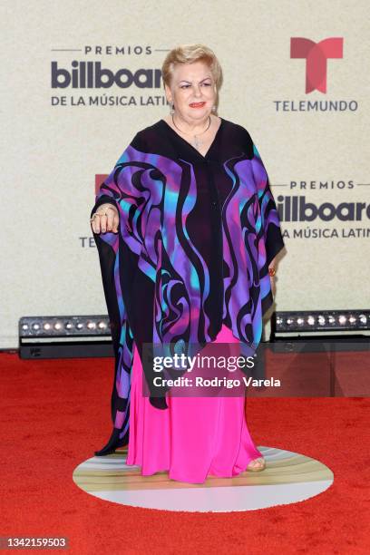 Paquita La Del Barrio attends the 2021 Billboard Latin Music Awards at Watsco Center on September 23, 2021 in Coral Gables, Florida.