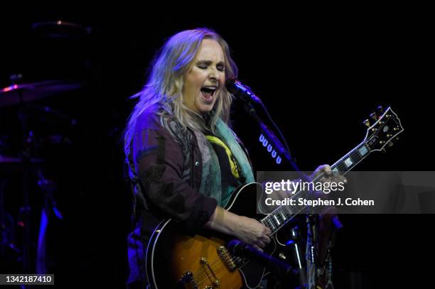 Melissa Etheridge performs at Iroquois Amphitheater on September 23, 2021 in Louisville, Kentucky.